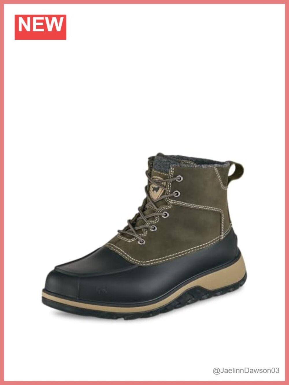 Waterproof Leather Insulated Ankle Boots Lace-Up Winter Hunting